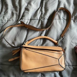 Soft light brown leather bag
